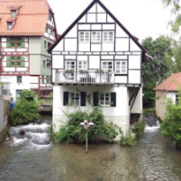 old Swabian house in the fishers quarter of Ulm